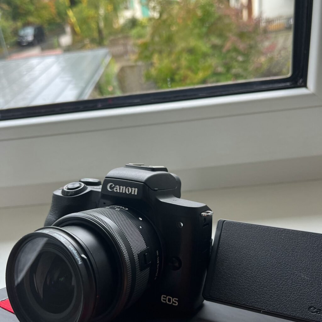 a camera on a table